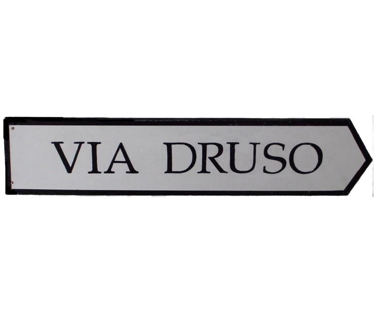 Sign Via Druso (Street Sign)