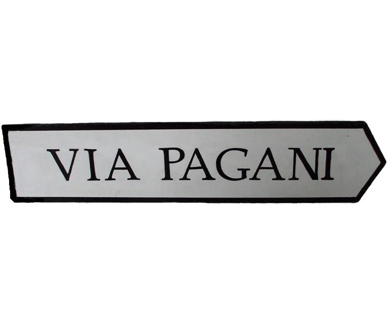  Sign Via Pagani (Street Sign)