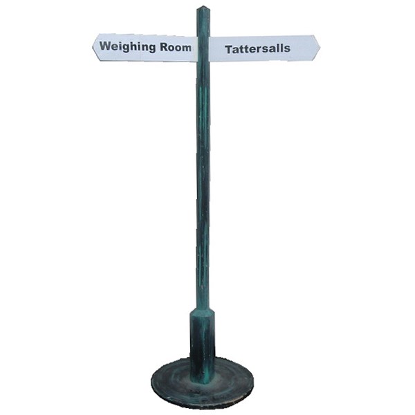 Weighing Room Sign c/w Post