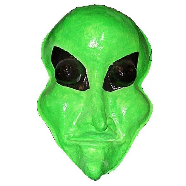 Alien Head in Green 2D