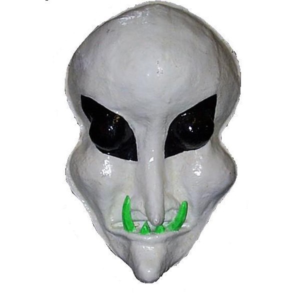 Alien Head White 2D