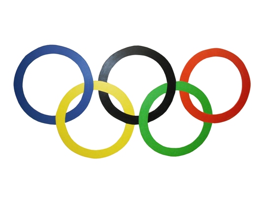  Olympic Rings on Flat (ideal for hanging)