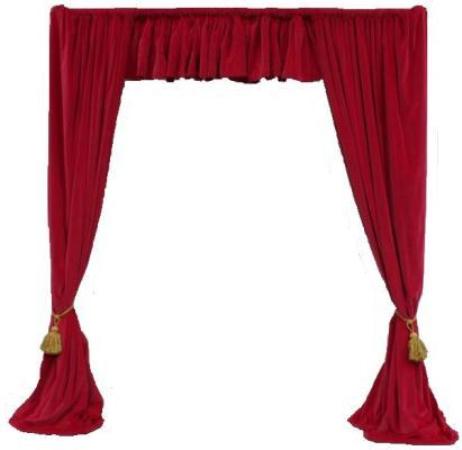  Red Curtain Entrance c/w Support