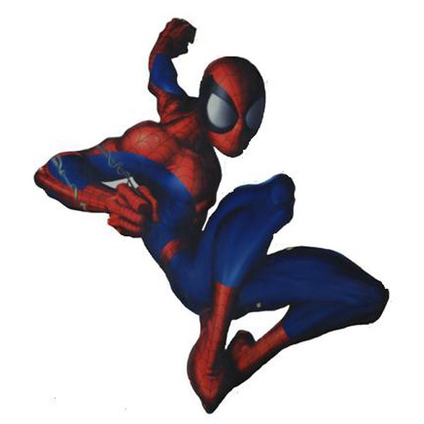 Flat of Spiderman crouching