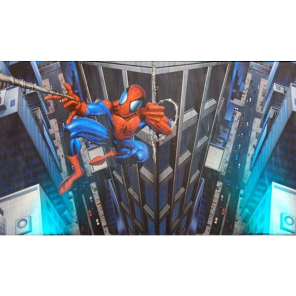 Mural of Spiderman on Flat