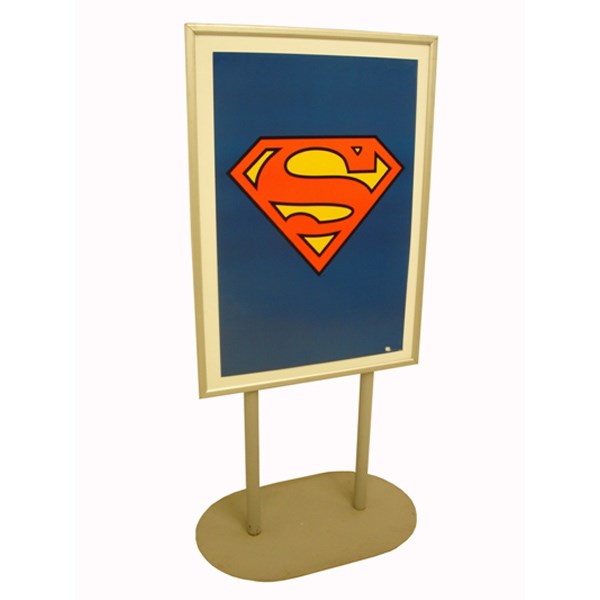 Superman Logo on Poster c/w Frame