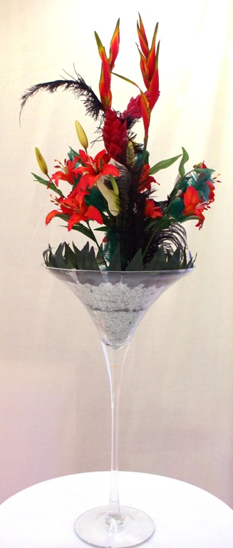  Table Centre Tropical Lily Cocktail