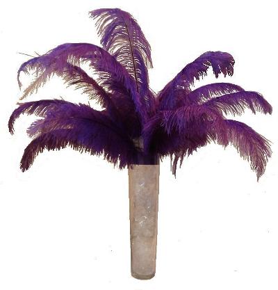 Feathered Table Centre (shown in Purple)