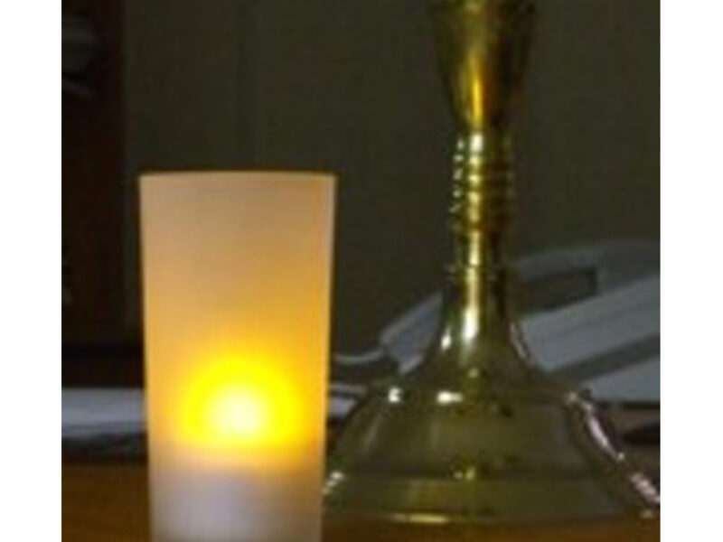 Candle Holder frosted glass