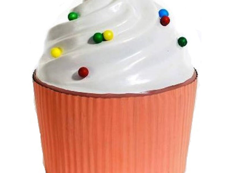 Cup Cake in White Cream (Large)