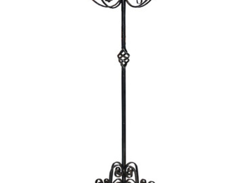 Floor Standing Ornate Gothic Iron Candelabra