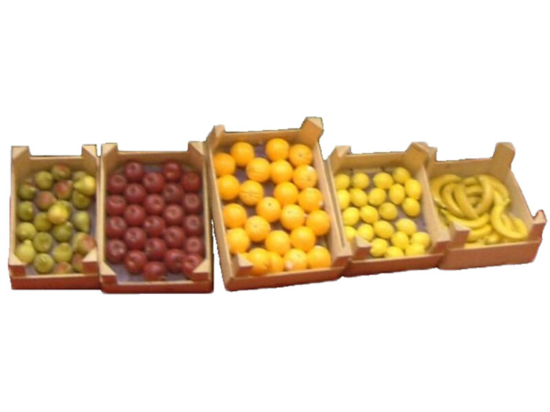 Fruit Boxes of Apples, Bananas, Grapes, Lemons, Oranges or Pears