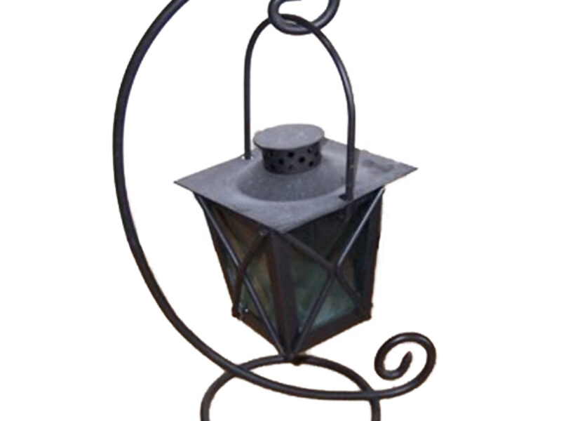 Metal Lantern with table crook