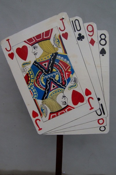  Flat  Playing Cards (Set of 4)