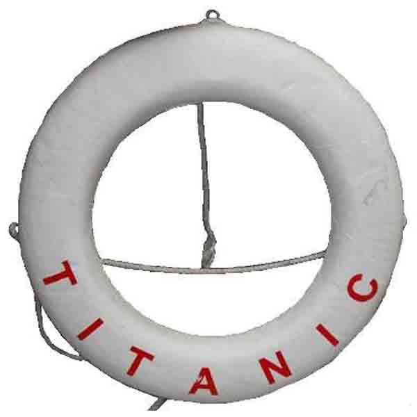  Half Lifebelt Titanic (Can be used with Pole for Hanging)