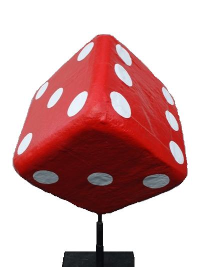  Model of Dice Giant 3D c/w Stand