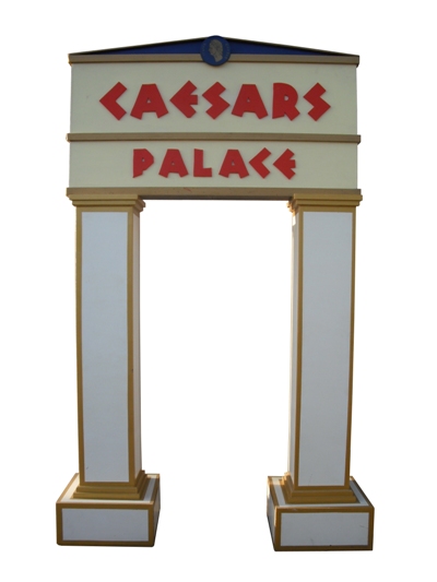  Caesars Palace Hotel Entrance Sign 3D