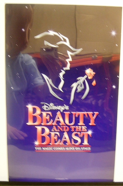  Poster of Beauty & Beast  c/w Frame
