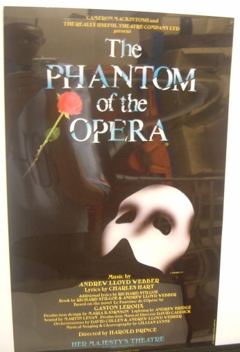  Poster of Phantom of Opera c/w Support