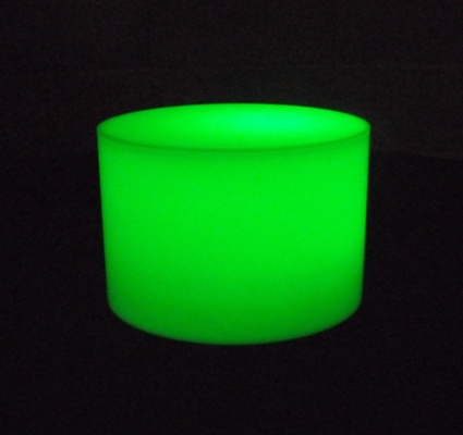 Illuminated Plynth shown in Green