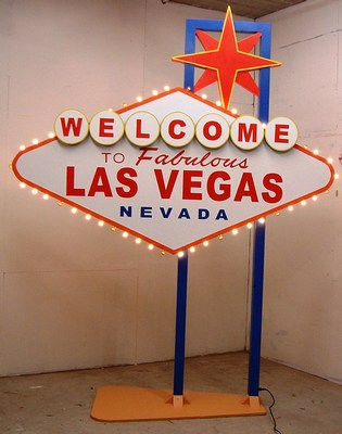  Illuminated "Welcome to Las Vegas" Sign 
