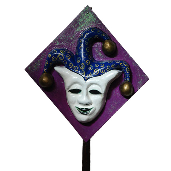 2D Venetian Jester Mask Design 2