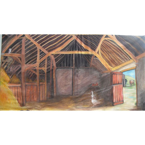 Inside Barn Backdrop