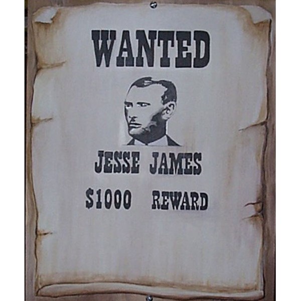 Poster "Wanted Jesse James"