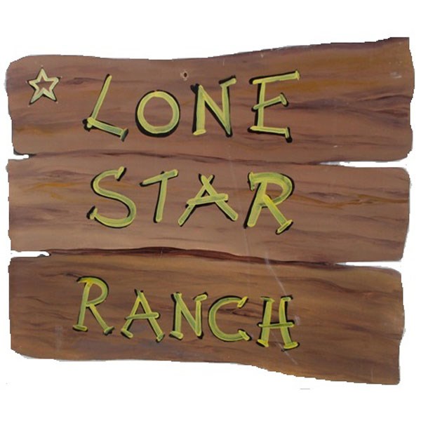 Rustic Sign "Lone Star Ranch"