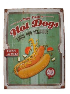Daily Hot Dogs Sign 40cm x 30cm
