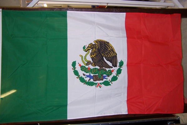  Flag Mexican c/w Pole