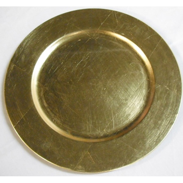 Plate Round Gold 33cm (Display purpose only)