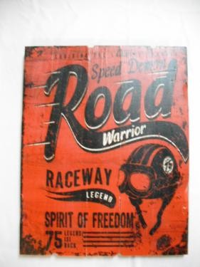 Road Warrior Raceway Sign 50cm x 40cm