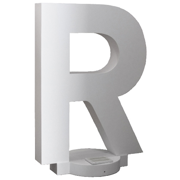 Giant Letter "R" c/w uplighter