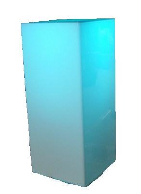 White Acrylic Pillar 70cm ht