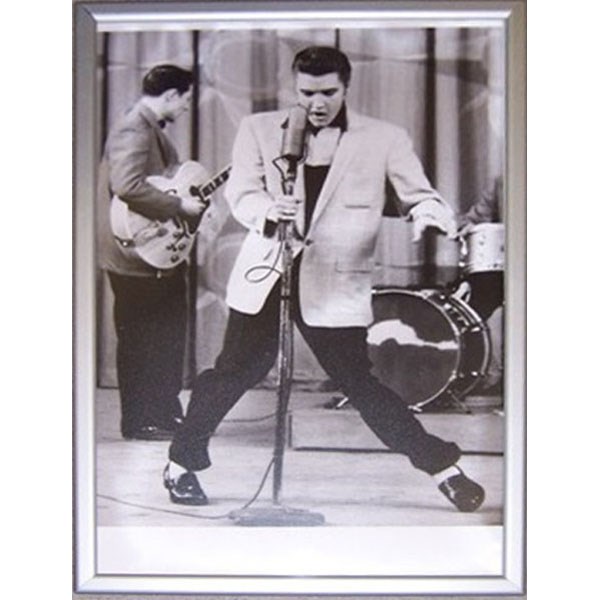 Elvis poster c/w stand