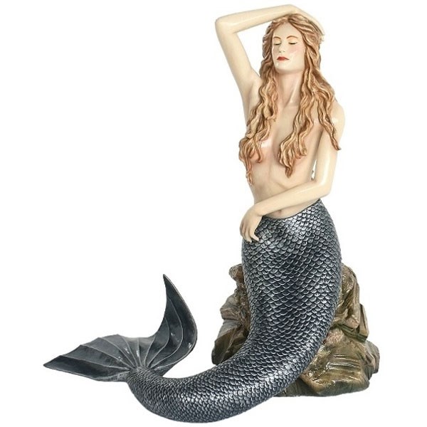 Mermaid sat on Rock 3D model