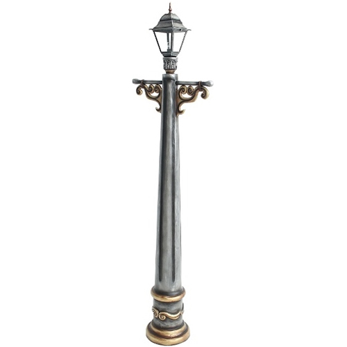 Victorian Lampost metallic and gold finish