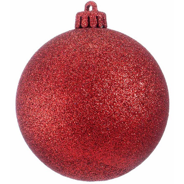 Bauble Red Glitter