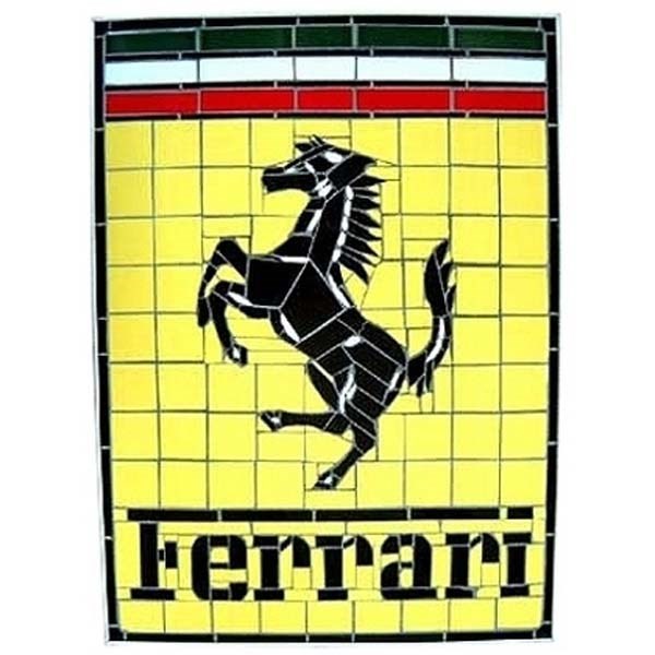 Ferrari Mosaic Tile Wallhanging