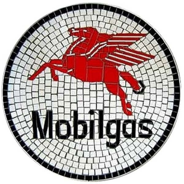 Mobilgas Mosaic Tile Wallhanging