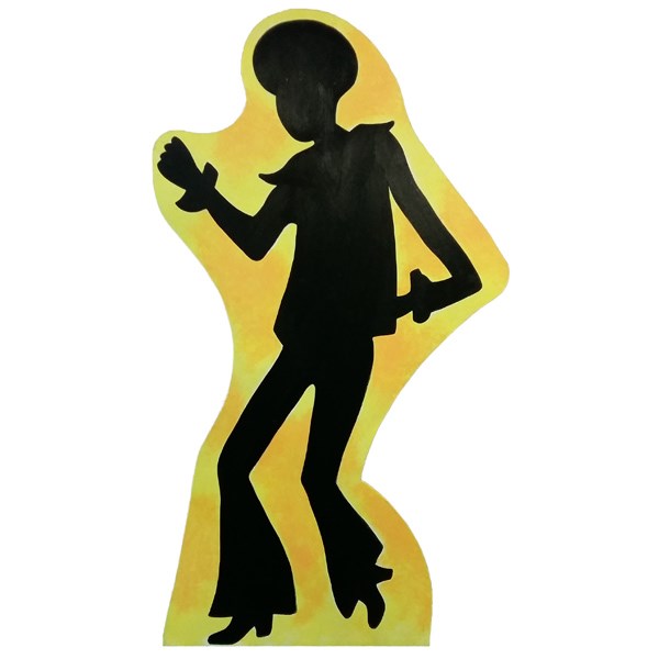 Silhouette Disco Dancer Guy