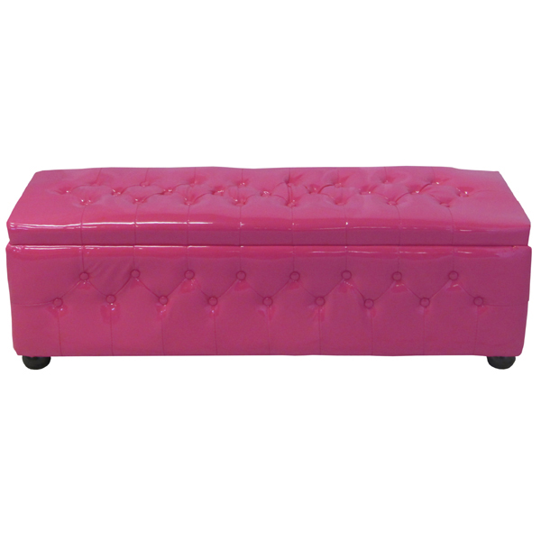 Chesterfield Banquette in Gloss Hot Pink
