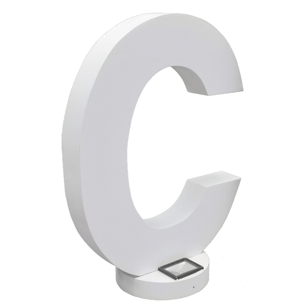 Giant Letter "C" c/w uplighter