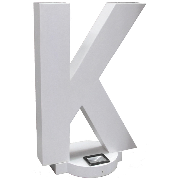 Giant Letter "K" c/w uplighter