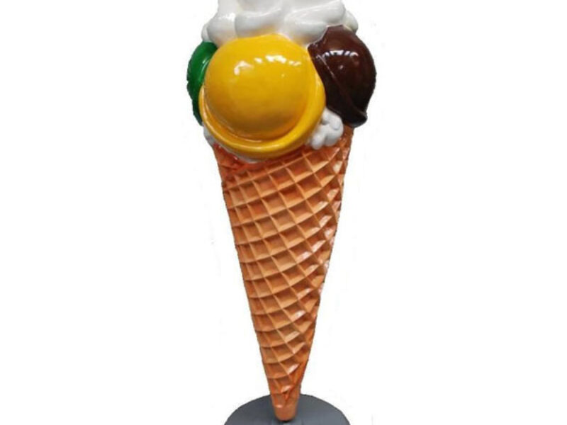 Giant 3D Ice Cream Cone Mixed Flavours Prop