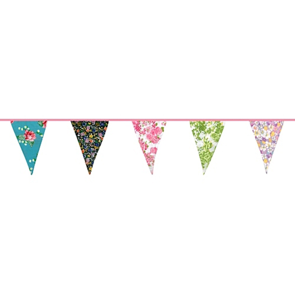 Floral Fabric Bunting 8m