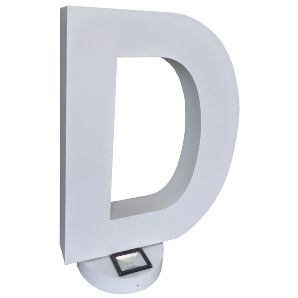 Giant Letter "D" c/w uplighter