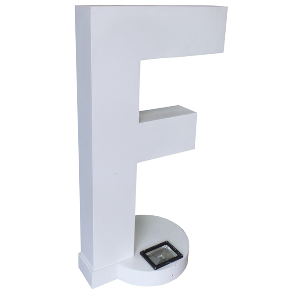 Giant Letter "F" c/w uplighter