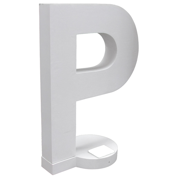 Giant Letter "P" c/w uplighter